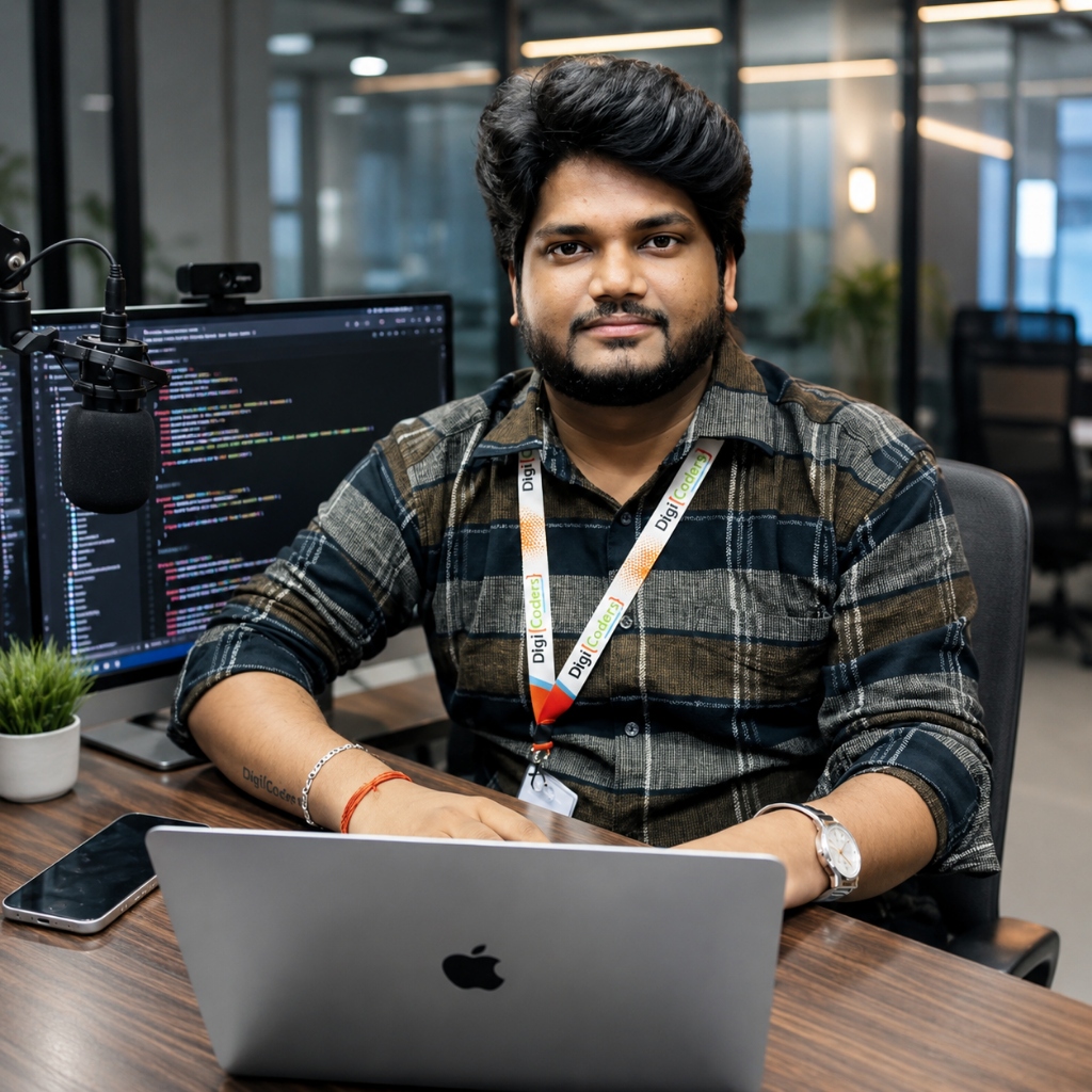 Er. Himanshu Kashyap at DigiCoders Workstation